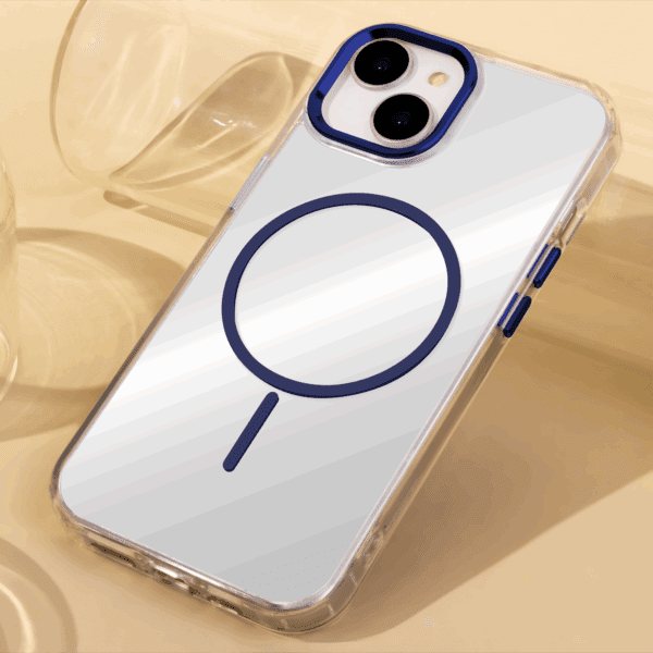 450640_oryg Clear Thin Mag case for iPhone 16 Pro Max 6,9" blue