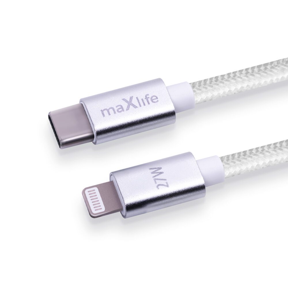 452171_oryg Maxlife MXUC-12 cable USB-C - Lightning 2,0 m 27W white