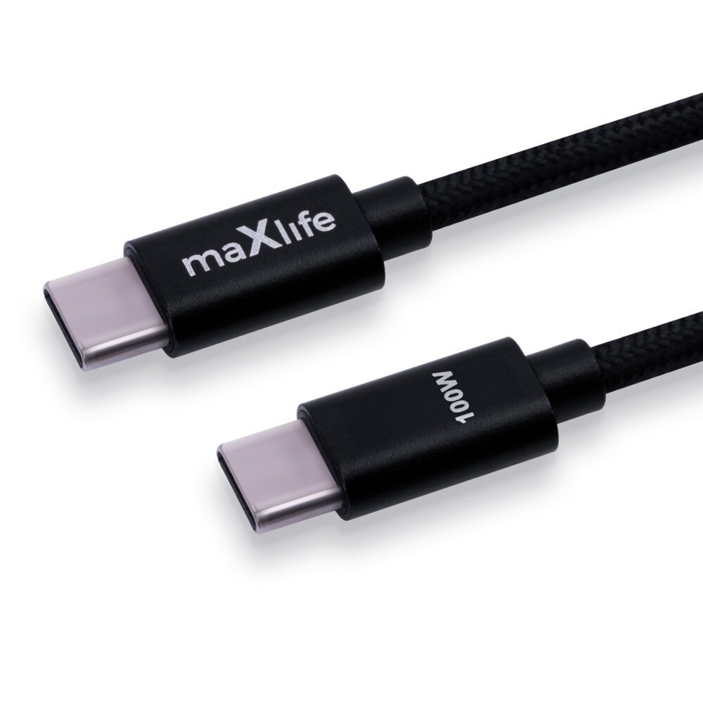 452177_oryg Maxlife MXUC-12 cable USB-C - USB-C 2,0 m 100W black