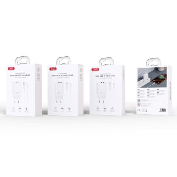 452321_oryg XO wall charger CE34 2x USB 2,4A white
