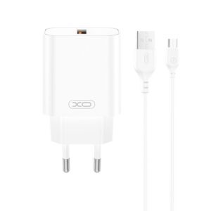 XO wall charger CE33 QC 18W 1x USB white