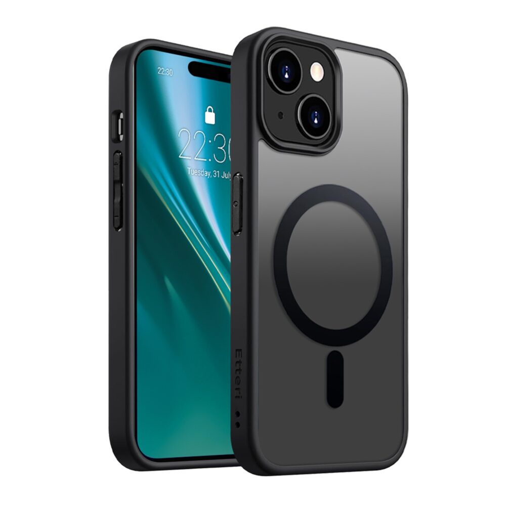 Etteri Matt Mag case for iPhone 15 6,1" black