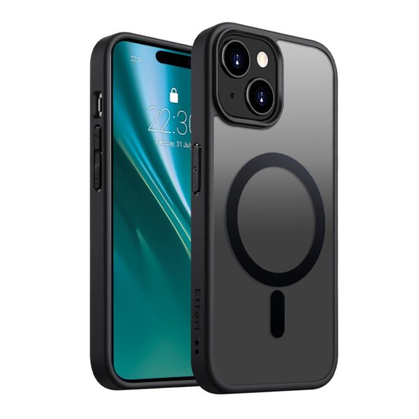 Etteri Matt Mag case for iPhone 15 6,1" black