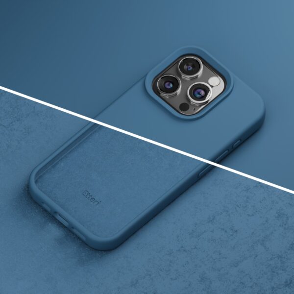 453563_oryg Etteri Silicone case for iPhone 12 / 12 Pro 6,1" dark blue