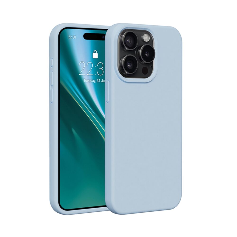 453576_oryg Etteri Silicone case for iPhone 12 / 12 Pro 6,1" light blue