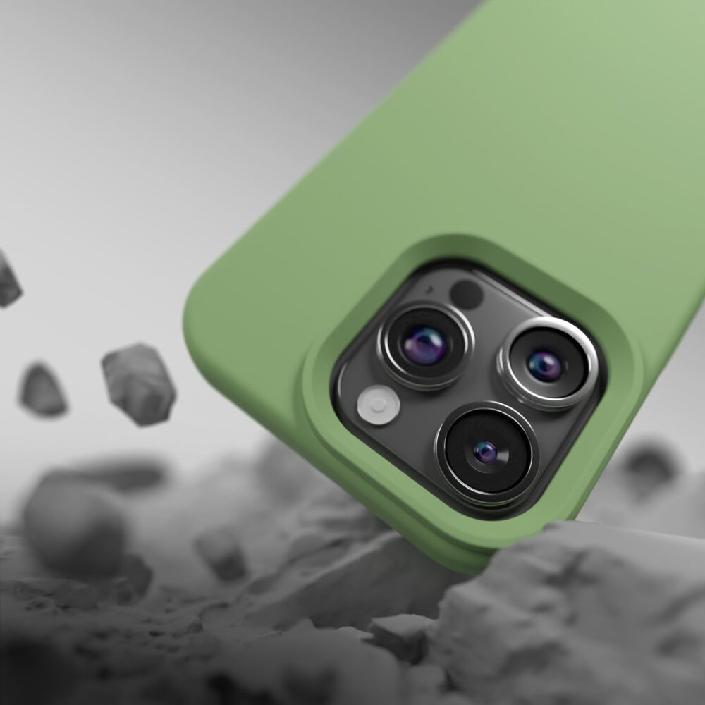 453599_oryg Etteri Silicone case for iPhone 12 / 12 Pro 6,1" light green