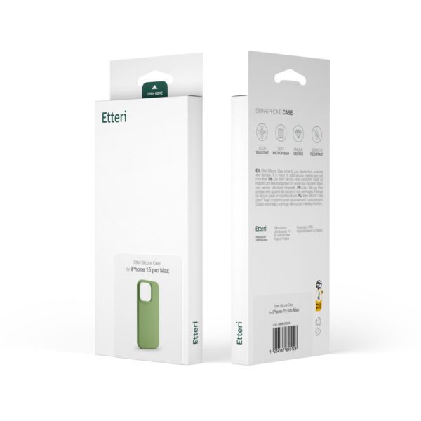 Etteri Silicone case for iPhone 13 6,1" light green