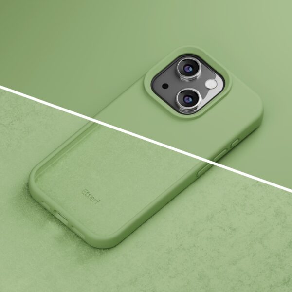 Etteri Silicone case for iPhone 15 6,1" light green