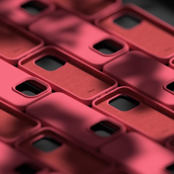 Etteri Silicone case for iPhone 15 Pro 6,1" raspberry