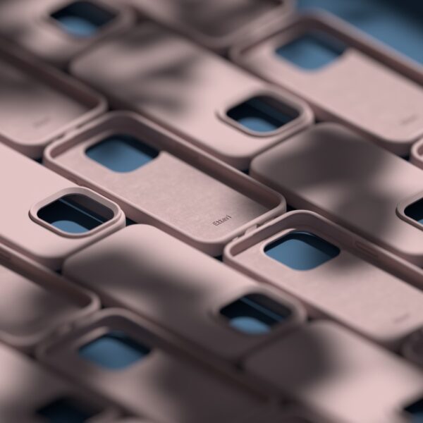 Etteri Silicone case for iPhone 15 Pro Max 6,7" light pink