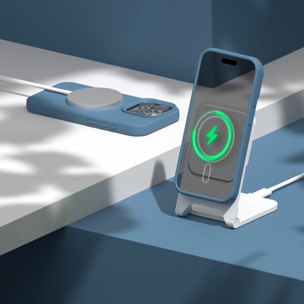 Etteri Silicone Mag case for iPhone 12 / 12 Pro 6,1" dark blue