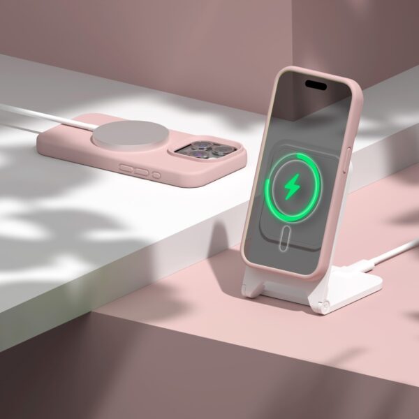 Etteri Silicone Mag case for iPhone 12 / 12 Pro 6,1" light pink