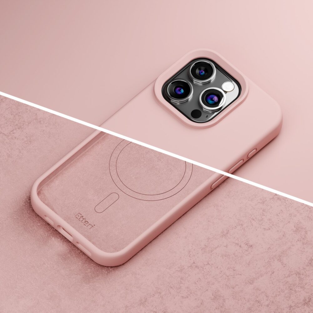 453885_oryg Etteri Silicone Mag case for iPhone 12 / 12 Pro 6,1" light pink