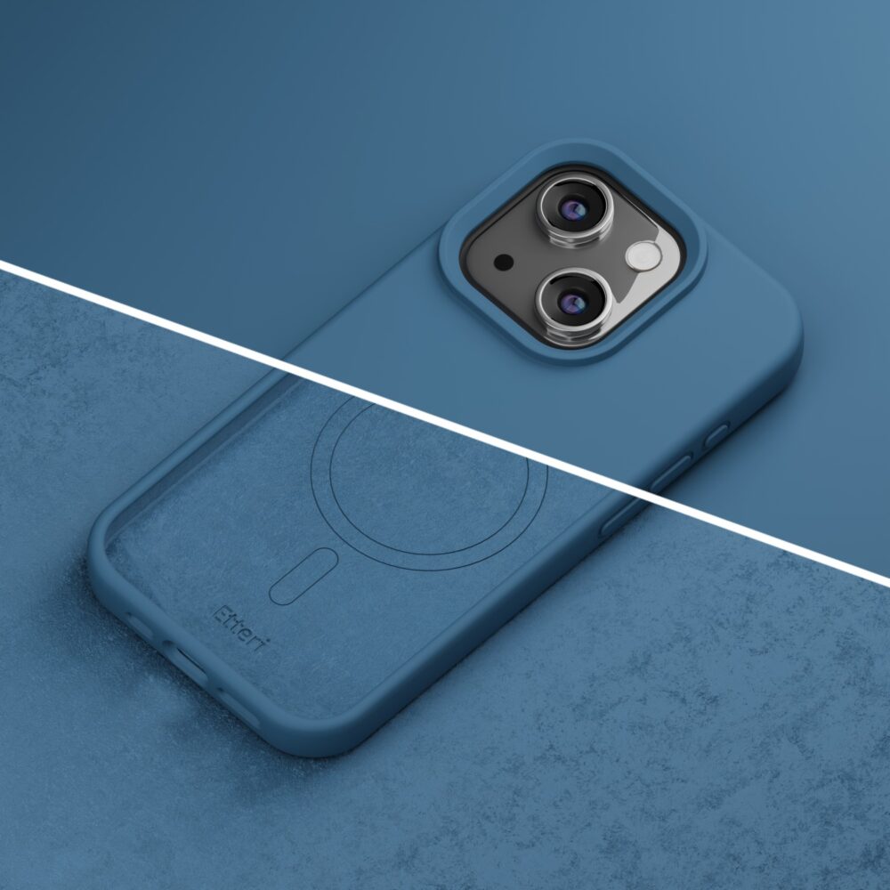 453915_oryg Etteri Silicone Mag case for iPhone 13 6,1" dark blue