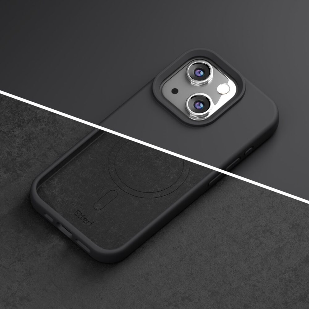 453925_oryg Etteri Silicone Mag case for iPhone 13 6,1" black