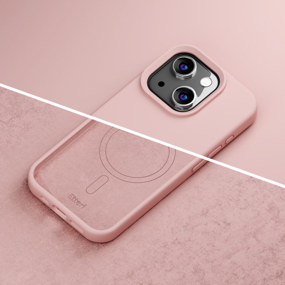 453946_oryg Etteri Silicone Mag case for iPhone 13 6,1" light pink