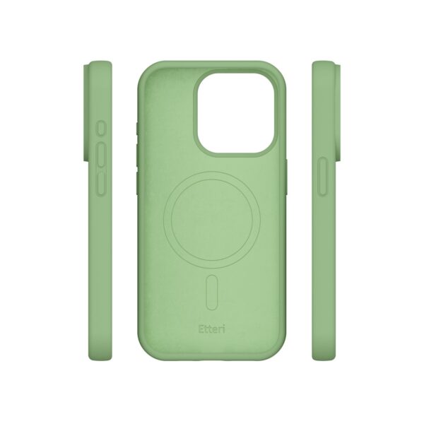 Etteri Silicone Mag case for iPhone 13 6,1" light green