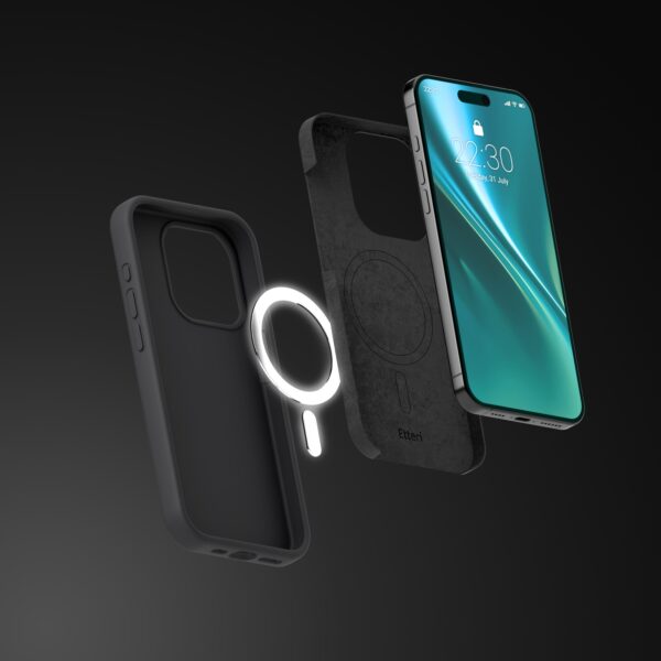 Etteri Silicone Mag case for iPhone 14 6,1" black