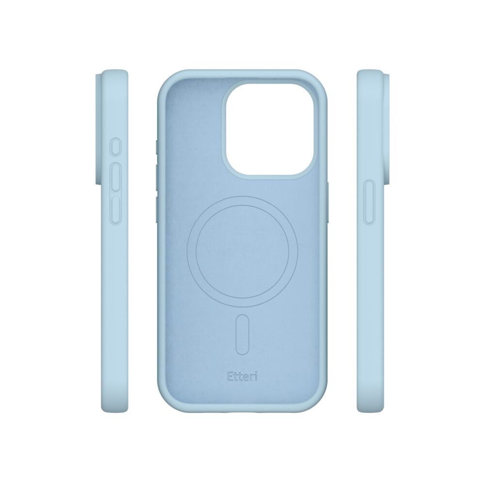 Etteri Silicone Mag case for iPhone 14 6,1" light blue