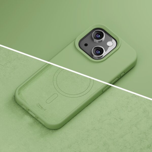 Etteri Silicone Mag case for iPhone 14 6,1" light green
