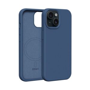 Etteri Silicone Mag case for iPhone 15 6,1" dark blue