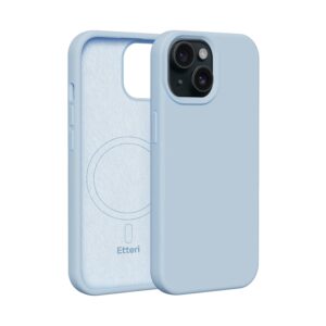 Etteri Silicone Mag case for iPhone 15 6,1" light blue