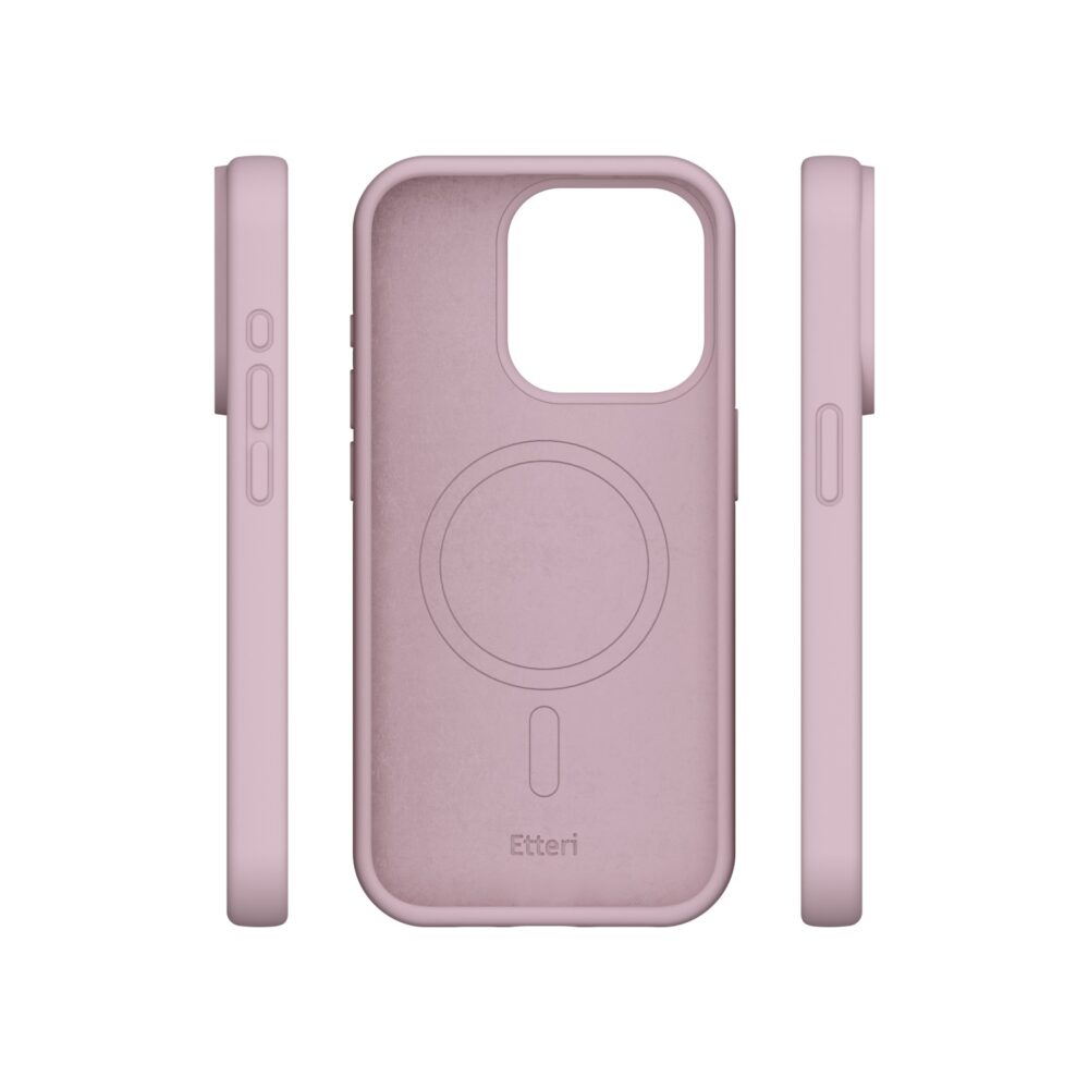 Etteri Silicone Mag case for iPhone 15 6,1" light pink