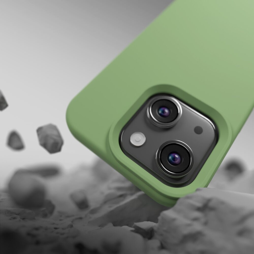 Etteri Silicone Mag case for iPhone 15 6,1" light green