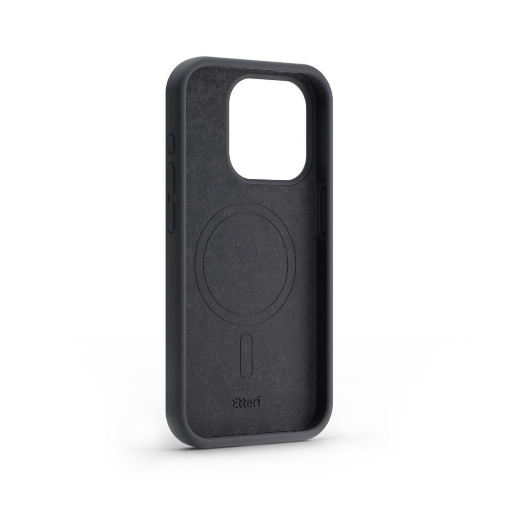 Etteri Silicone Mag case for iPhone 15 Pro 6,1" black
