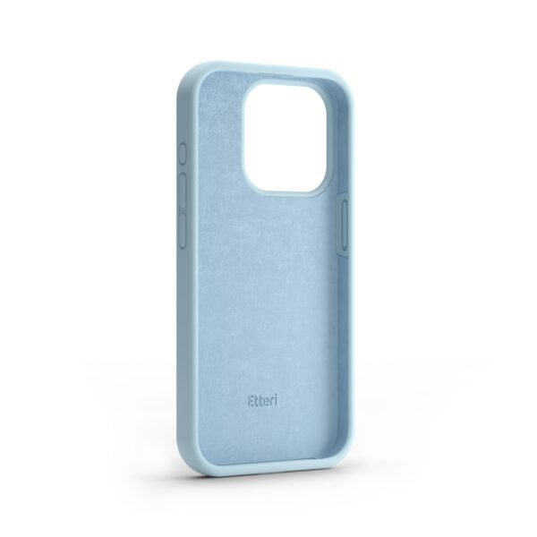 Etteri Silicone Mag case for iPhone 15 Pro 6,1" light blue