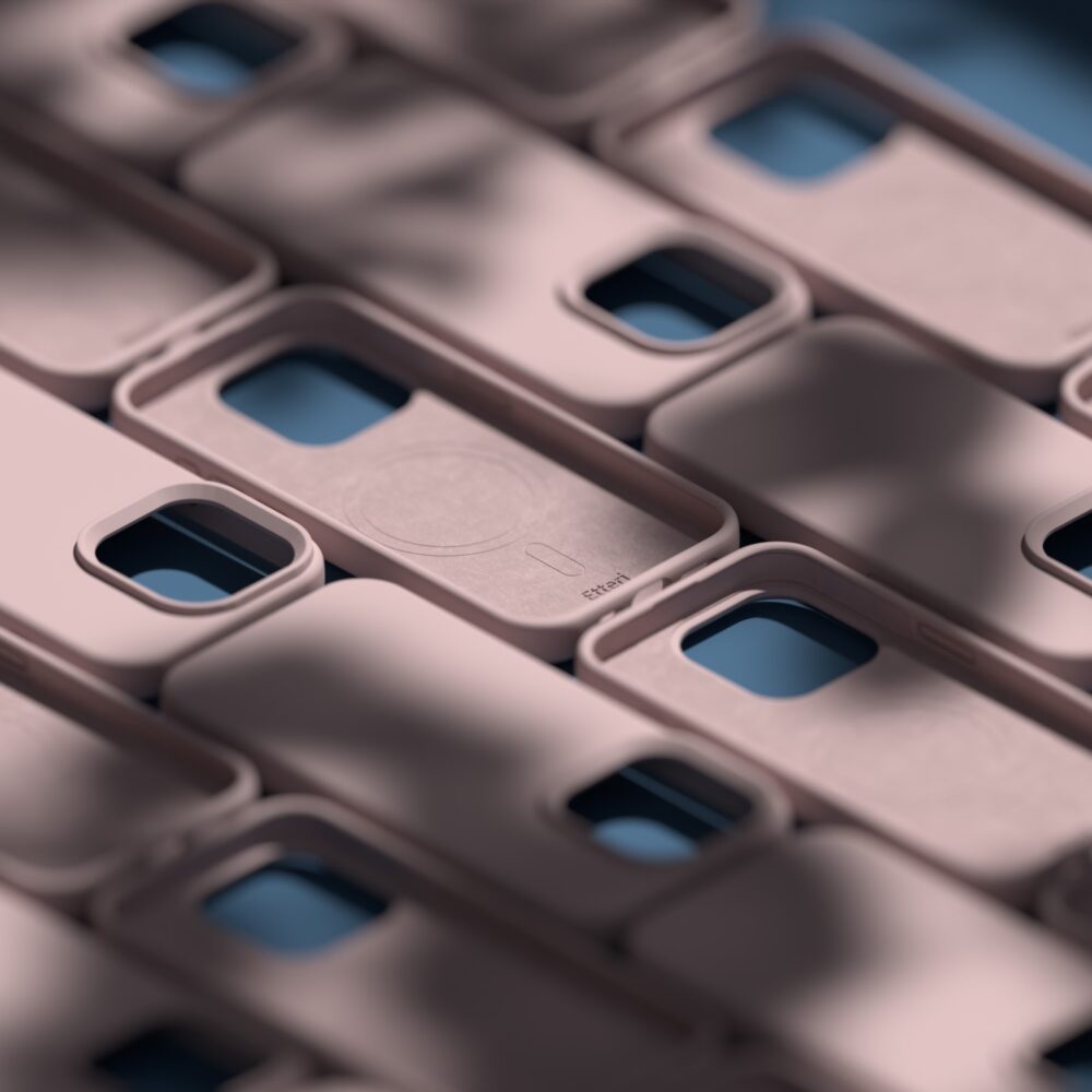 Etteri Silicone Mag case for iPhone 15 Pro 6,1" light pink