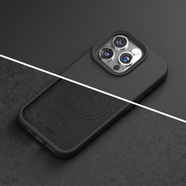 Etteri Silicone Mag case for iPhone 15 Pro Max 6,7" black