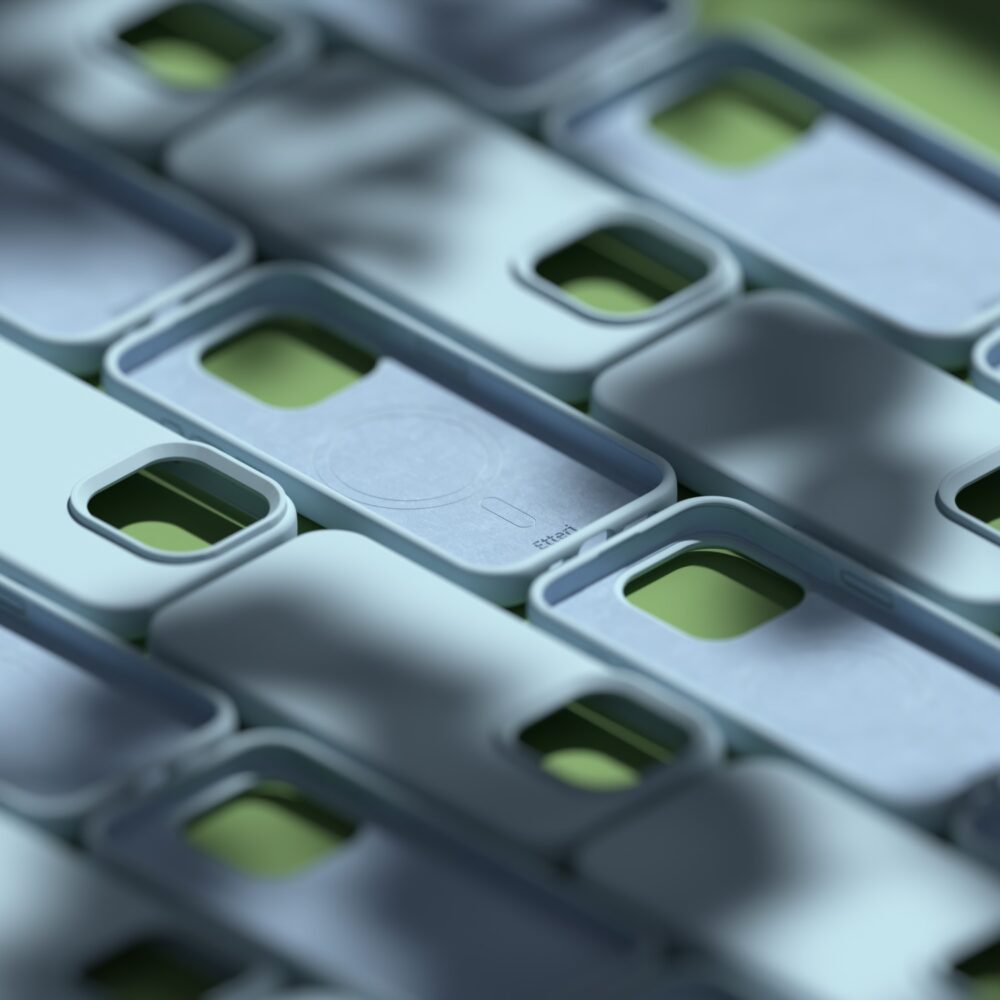 Etteri Silicone Mag case for iPhone 15 Pro Max 6,7" light blue