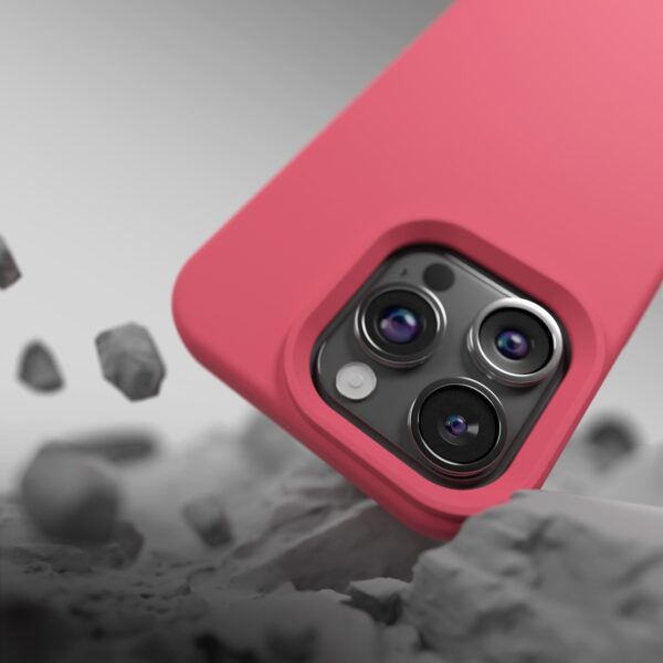 Etteri Silicone Mag case for iPhone 15 Pro Max 6,7" raspberry