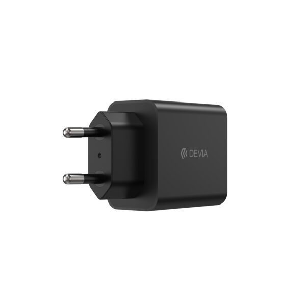 Devia wall charger Rocket PD 45W 1x USB-C black+ cable USB-C - USB-C