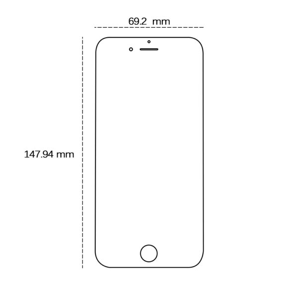 455345_oryg Tempered glass 2,5D for iPhone 7 Plus / 8 Plus