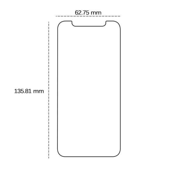 455346_oryg Tempered glass 2,5D for iPhone X / XS / 11 Pro