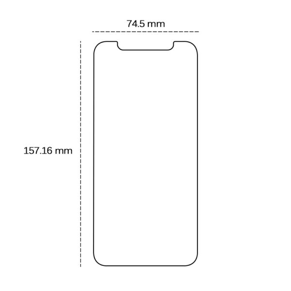 Tempered glass 2,5D for iPhone 13 Pro Max / 14 Plus 6,7"