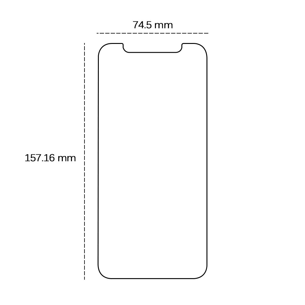 455351_oryg Tempered glass 2,5D for iPhone 13 Pro Max / 14 Plus 6,7"