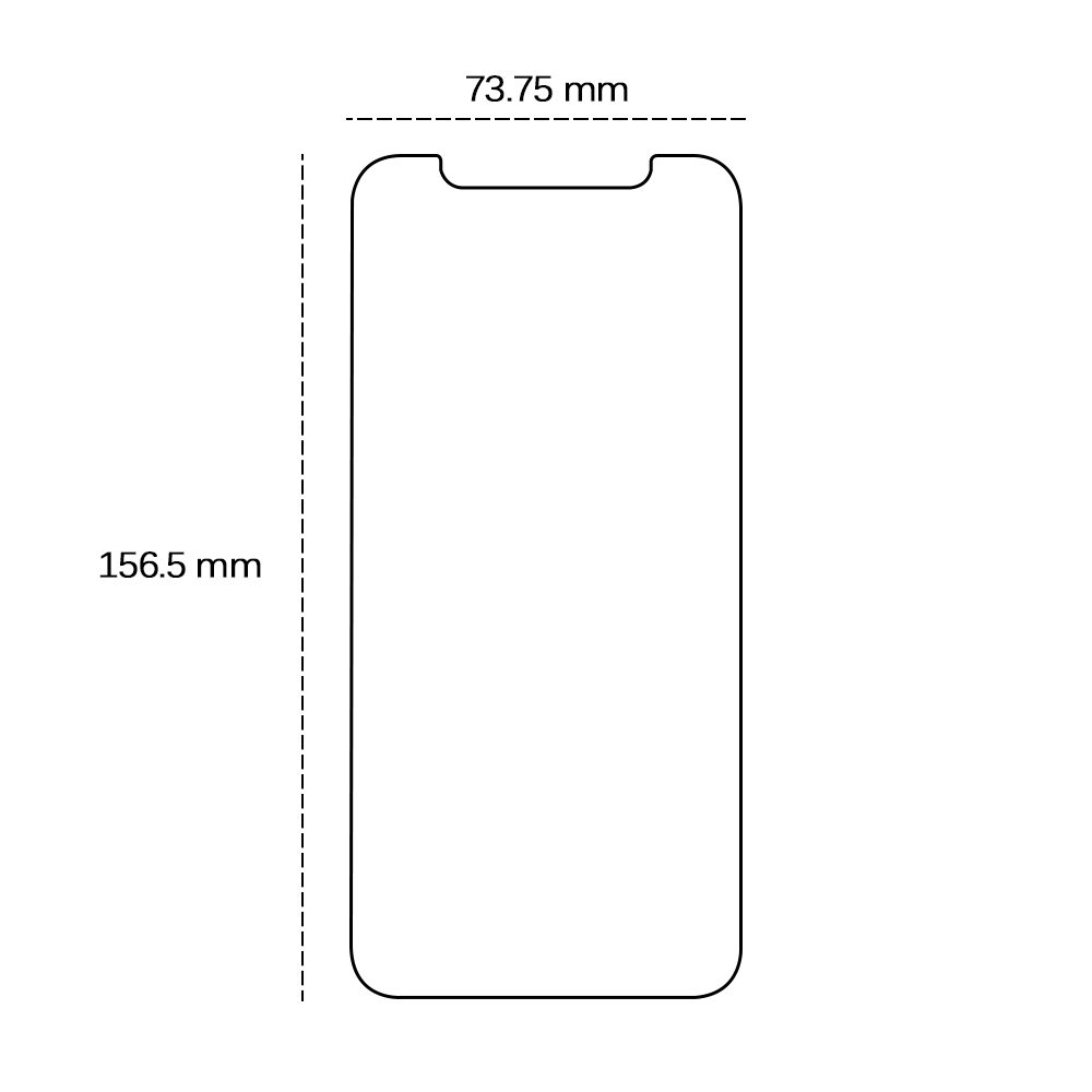 Tempered glass 2,5D for iPhone 12 Pro Max 6,7"