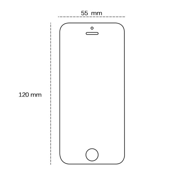 455355_oryg Tempered glass 2,5D for iPhone 5 / 5S / 5C / SE