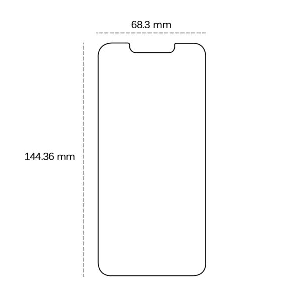 455356_oryg Tempered glass 2,5D for iPhone 14 Pro 6,1"