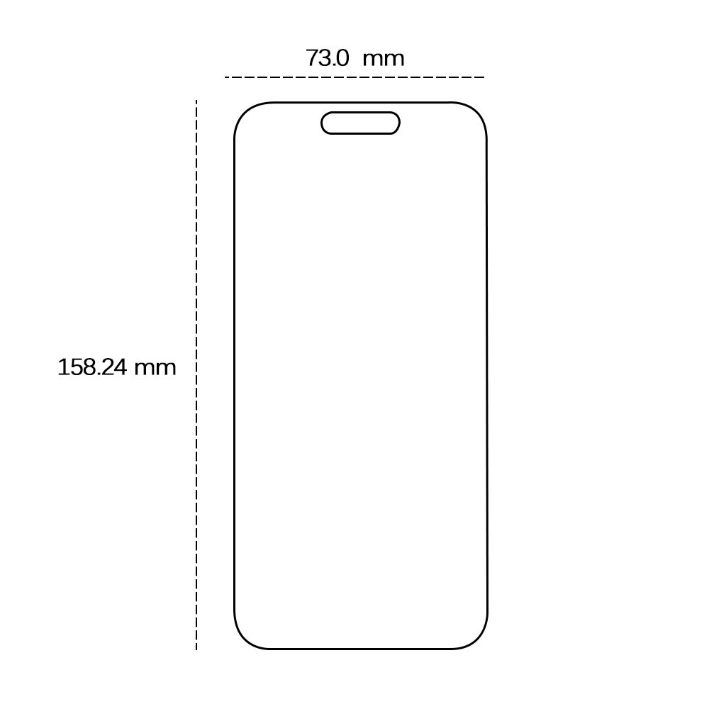 455364_oryg Tempered glass 2,5D for iPhone 16 Pro Max / 17 Pro Max