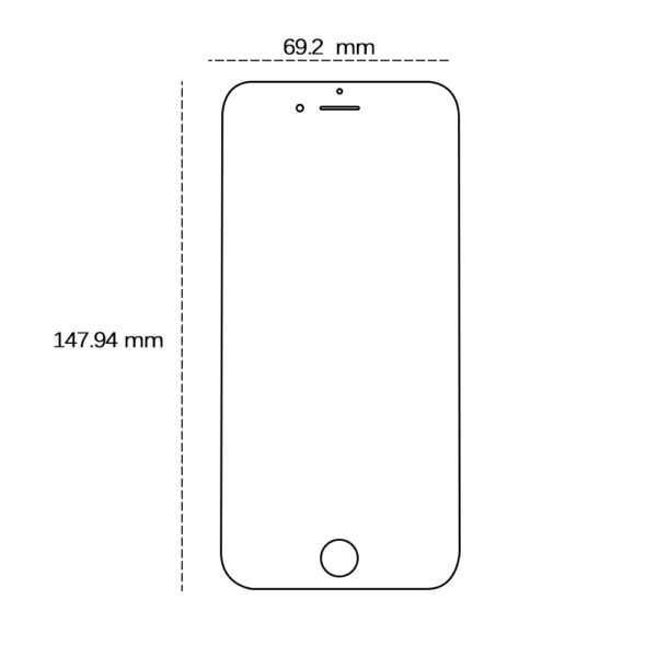 Tempered glass 2,5D for iPhone 6 Plus / 6s Plus