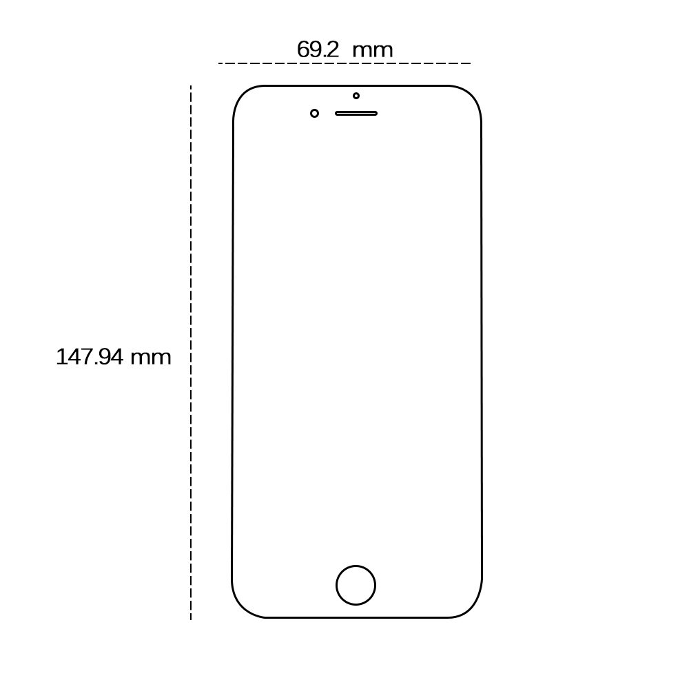 455367_oryg Tempered glass 2,5D for iPhone 6 Plus / 6s Plus