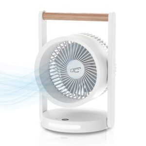 Wireless Desk Fan with noght light WB17 6,4" USB-C 3600mAh