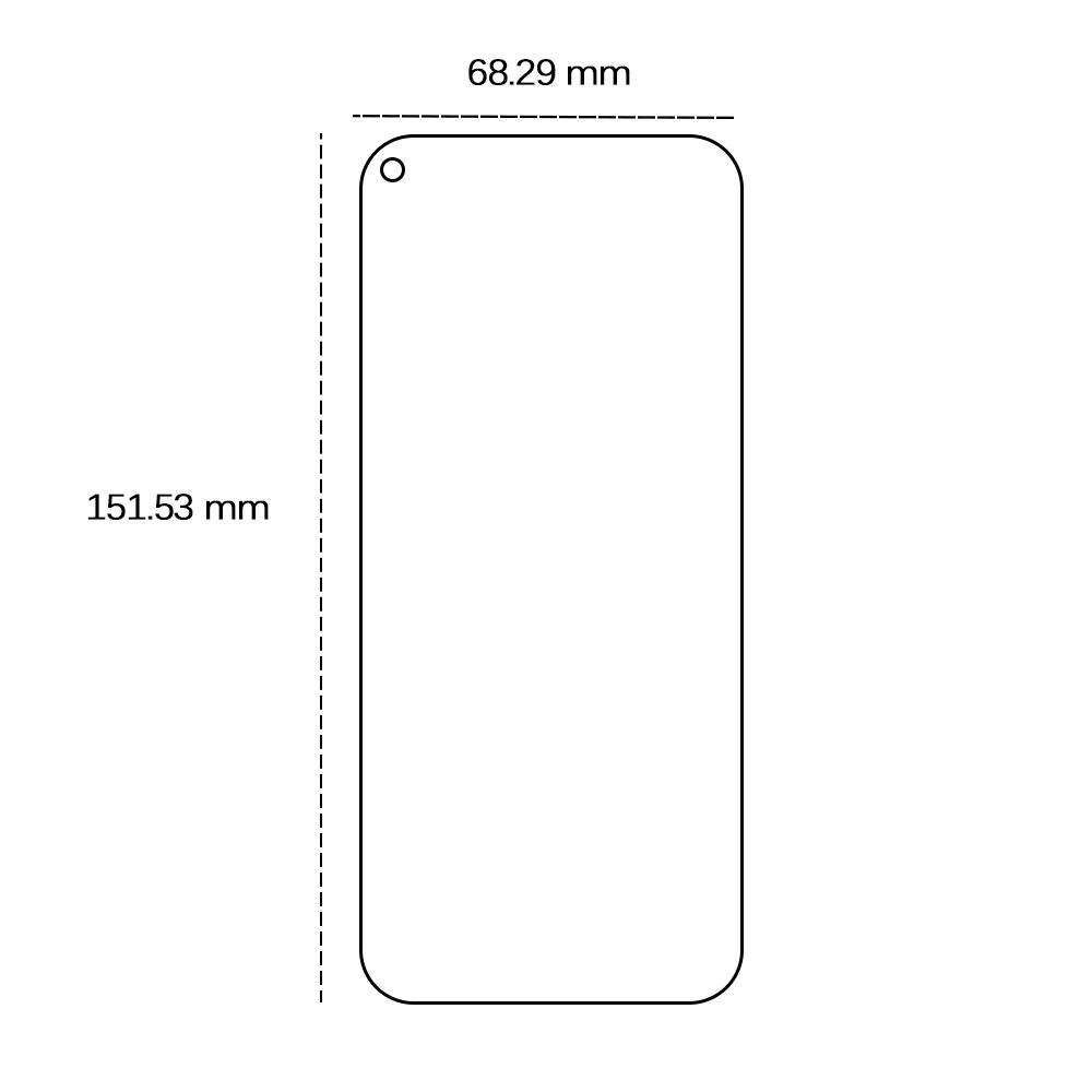 456587_oryg Tempered glass 2,5D for Huawei P40 Lite E / P40 Lite / Y7p / Honor 9C / Samsung Galaxy A51 / A51 5G
