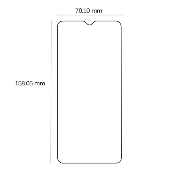 456652_oryg Tempered glass 2,5D for Motorola Moto E13