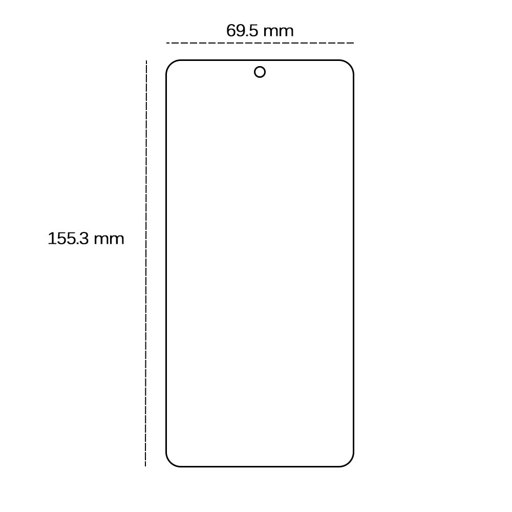 456661_oryg Tempered glass 2,5D for Motorola Moto E14