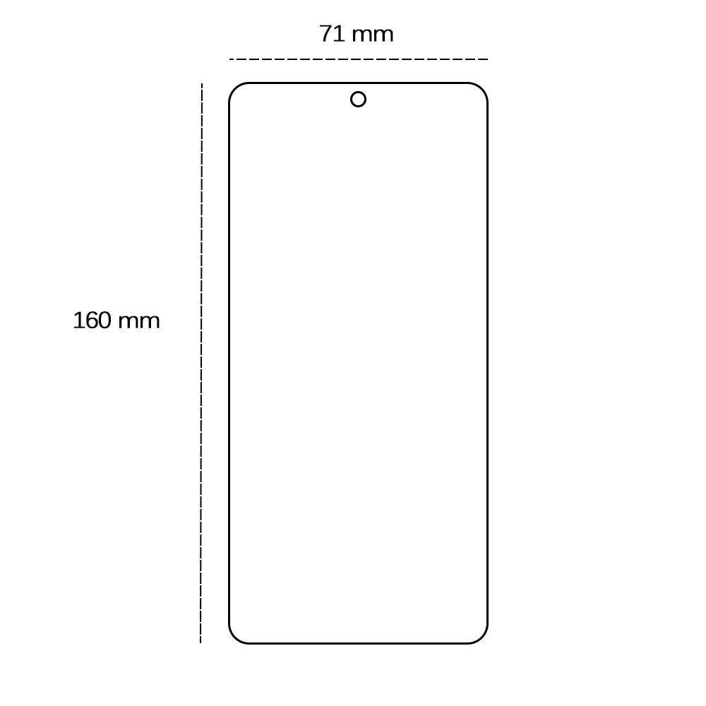 456666_oryg Tempered glass 2,5D for Motorola Moto G75